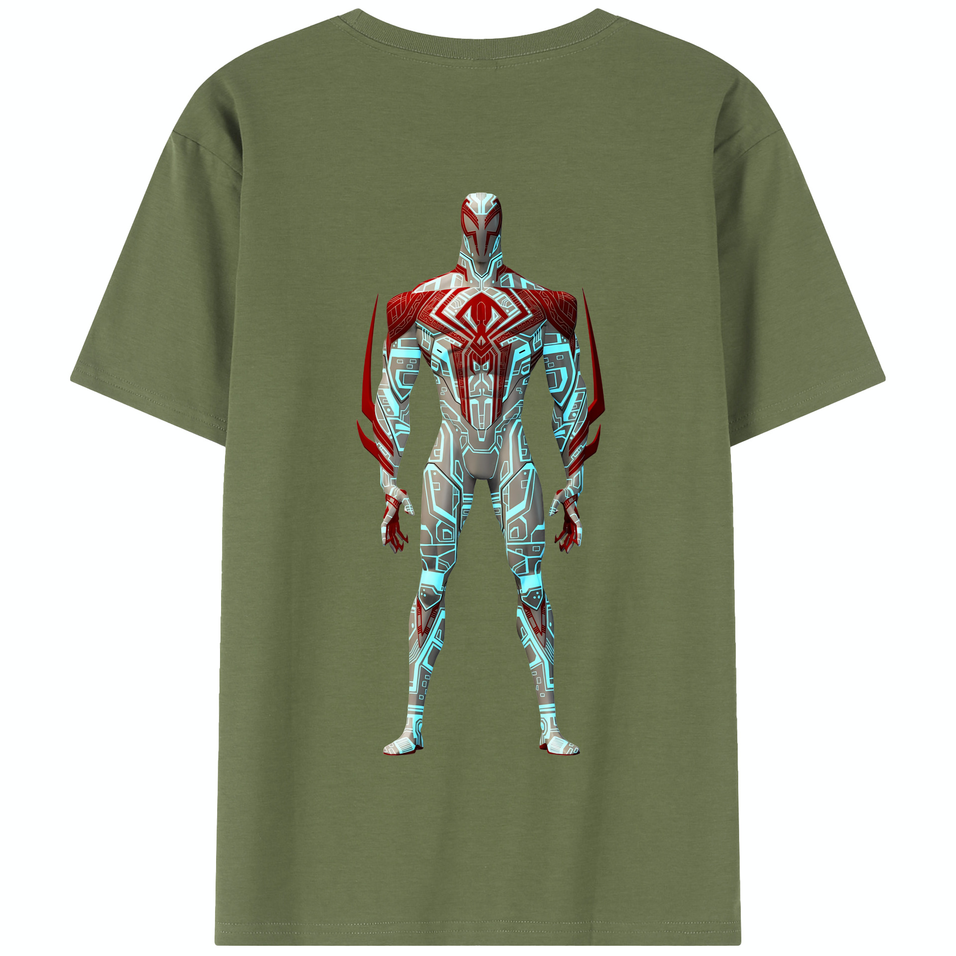 （画像用） Spider Man スパイダーマン 綿100％半袖Tシャツ（背面プリント）
